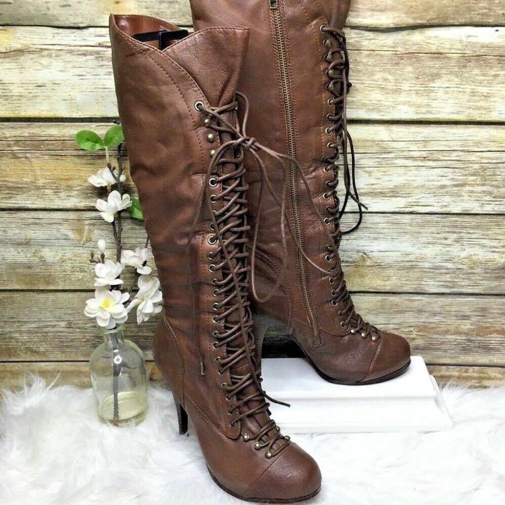 Bakers Stevie Brown Leather Knee High Boots - Picture 1 of 8